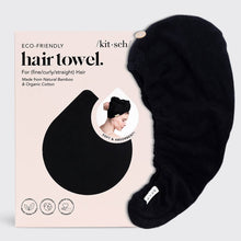 Load image into Gallery viewer, Quick Dry Hair Towel - Eco Black