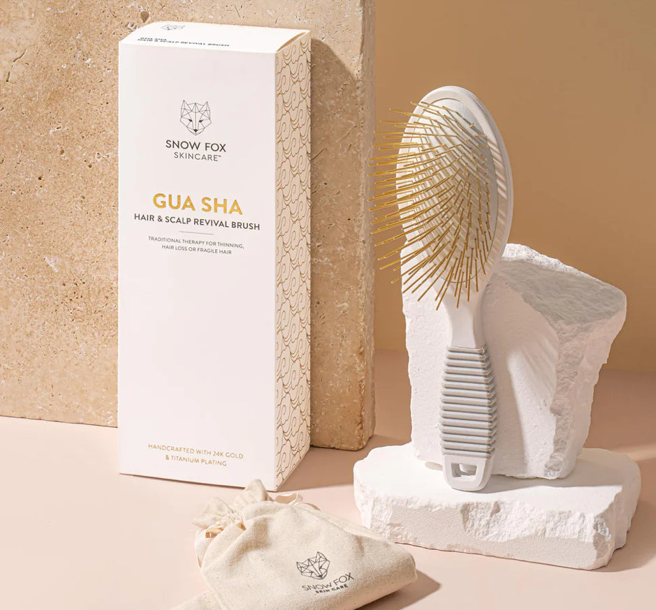 Amazon.com : Gua Sha Hair Brush by Snow Fox Skincare - Scalp