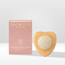 Load image into Gallery viewer, Gua Sha Hair & Scalp Brush: Love Heart Wooden Edition