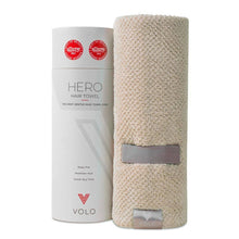 Load image into Gallery viewer, VOLO Hero Hair Towel- Latte Luxe Tube: Latte
