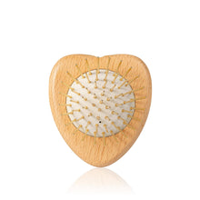 Load image into Gallery viewer, Gua Sha Hair &amp; Scalp Brush: Love Heart Wooden Edition
