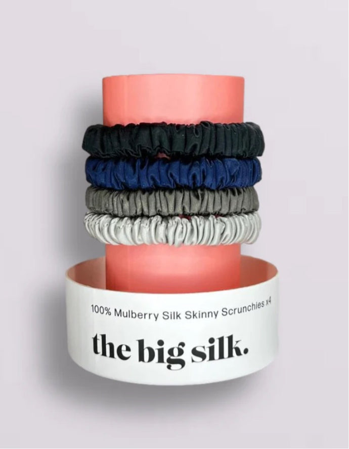 The Big Silk-Skinny Scrunchies